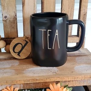 Rae Dunn Black TEA Mug